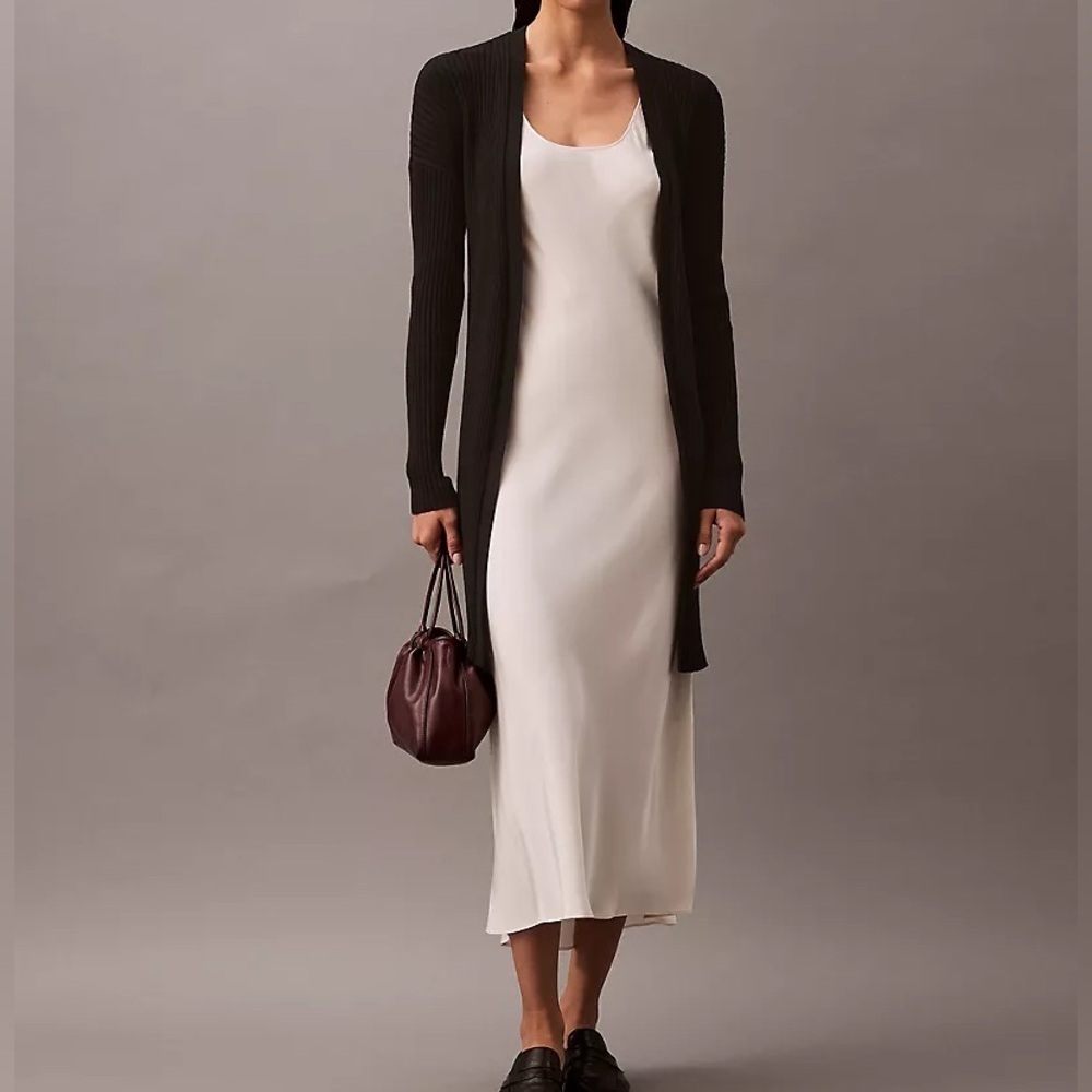 Maje Ribbed Cardigan Sweater